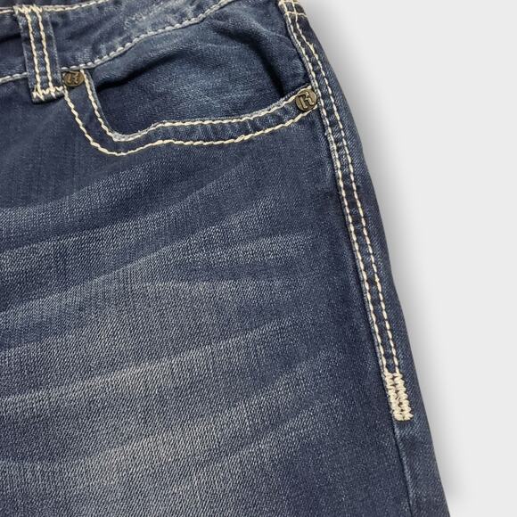 Rock & Roll Cowboy Mens Jeans Double Barrel Relaxed Bootcut Heavy Stitch 38x32 - Picture 11 of 12